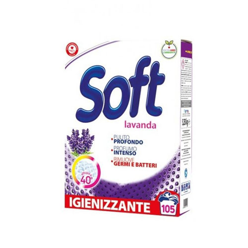 Пральний порошок з активним киснем Soft Lavanda 105 циклів прання 5.25 кг